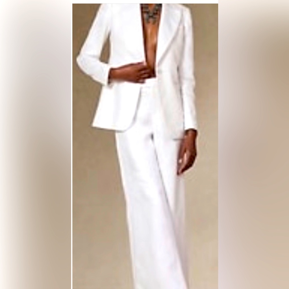 Banana republic linen white women’s suit